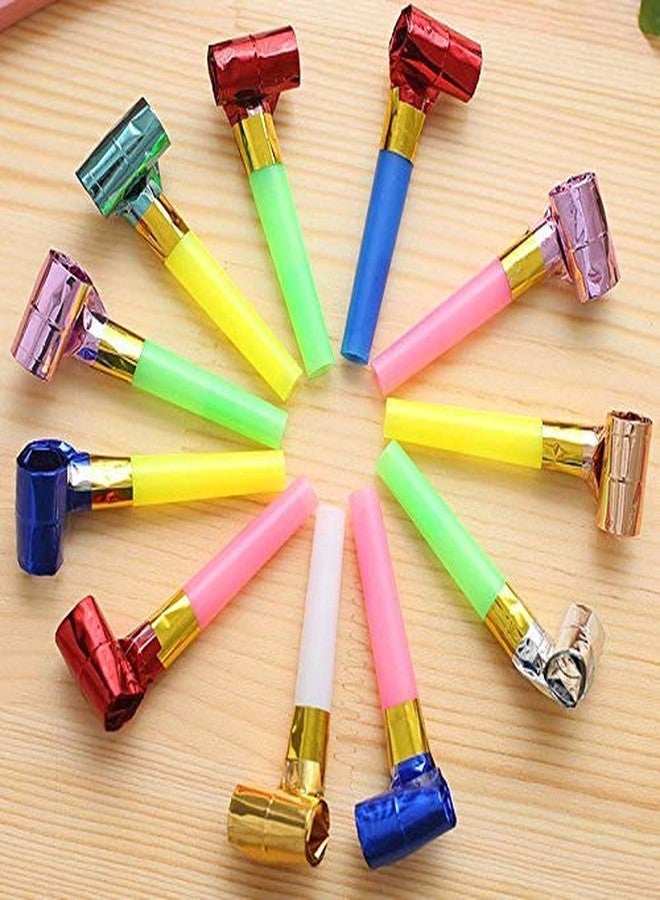 Crazy Sutra 50Pc Party Horns Noisemakers Blow Outs Whistles Multicolor Toys for Party Perfect for New Year?s Eve Celebrations - Image 1
